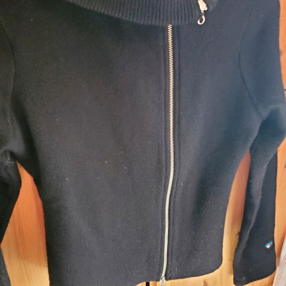 Kuhl Women's Black Merino Wool Zip Up Cardigan Size Medium - Picture 3 of 9